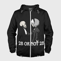 Ветровка с капюшоном мужская 2B OR NOT 2B, цвет: 3D-белый