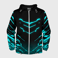 Ветровка с капюшоном мужская DEAD SPACE АЙЗЕК КЛАРК, цвет: 3D-белый