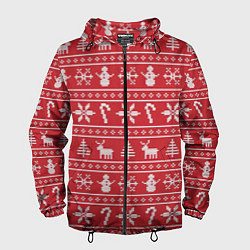 Мужская ветровка Новогодний атрибуты