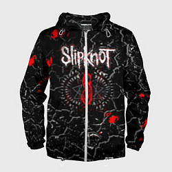 Ветровка с капюшоном мужская Slipknot Rock Слипкнот Музыка Рок Гранж, цвет: 3D-белый