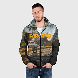 Ветровка с капюшоном мужская Far Cry 6 game art, цвет: 3D-черный — фото 2