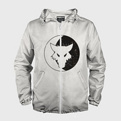 Ветровка с капюшоном мужская Лунные волки ранний лого цвет легиона, цвет: 3D-белый