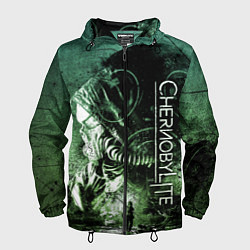 Ветровка с капюшоном мужская Chernobylite Чернобылит игра, цвет: 3D-черный