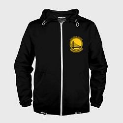 Ветровка с капюшоном мужская GOLDEN STATE WARRIORS BLACK STYLE, цвет: 3D-белый