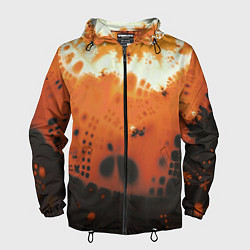 Ветровка с капюшоном мужская Коллекция Journey Оранжевый взрыв 126-3 2, цвет: 3D-черный