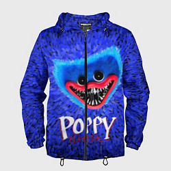 Ветровка с капюшоном мужская Хагги Вагги - Поппи Плейтайм, цвет: 3D-черный