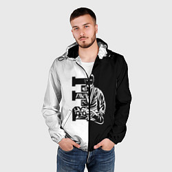 Ветровка с капюшоном мужская BJJ, цвет: 3D-черный — фото 2