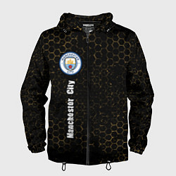 Ветровка с капюшоном мужская МАНЧЕСТЕР СИТИ Manchester City 2, цвет: 3D-черный
