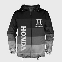 Ветровка с капюшоном мужская Honda Хонда, цвет: 3D-черный