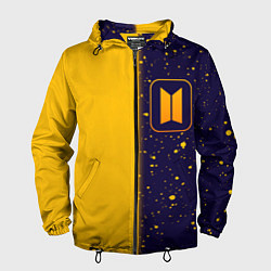 Ветровка с капюшоном мужская BTS - Графика, цвет: 3D-черный