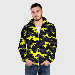 Ветровка с капюшоном мужская Black Camo, цвет: 3D-белый — фото 2