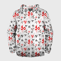 Мужская ветровка Мантра ОМ АУМ