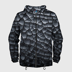 Ветровка с капюшоном мужская Fashion pattern 2022, цвет: 3D-черный
