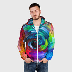 Ветровка с капюшоном мужская Vanguard color pattern 2029, цвет: 3D-белый — фото 2