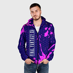 Ветровка с капюшоном мужская FINAL FANTASY XIV Краска Вертикально, цвет: 3D-черный — фото 2