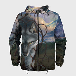 Ветровка с капюшоном мужская IN COLD wolf without logo, цвет: 3D-черный