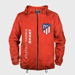 Ветровка с капюшоном мужская АТЛЕТИКО Atletico Madrid Sport Гранж, цвет: 3D-черный