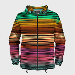 Мужская ветровка Multicolored thin stripes Разноцветные полосы