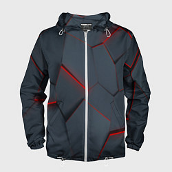 Мужская ветровка Геометрический узор треснутого асфальта