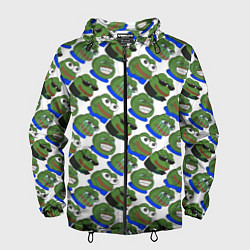 Ветровка с капюшоном мужская Эмоции Пепе, цвет: 3D-черный