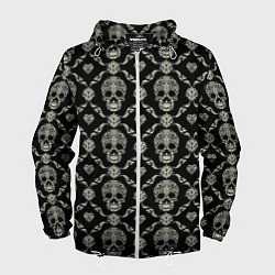 Мужская ветровка Узор с черепами Pattern with skulls