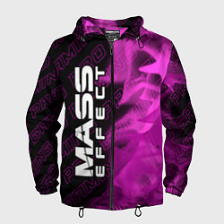 Ветровка с капюшоном мужская Mass Effect pro gaming: по-вертикали, цвет: 3D-черный
