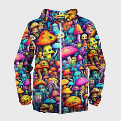 Мужская ветровка Кислотные психоделические грибы