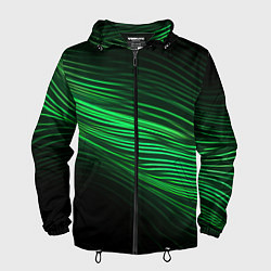 Мужская ветровка Green neon lines