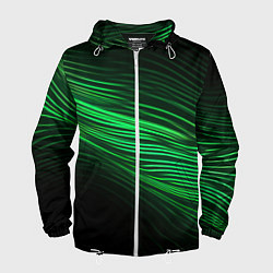 Мужская ветровка Green neon lines