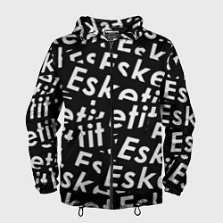 Ветровка с капюшоном мужская Esskeetit rap, цвет: 3D-черный