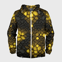 Мужская ветровка Жёлтый трескающийся камень