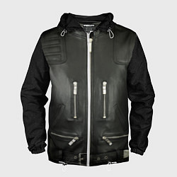 Ветровка с капюшоном мужская Terminator first - leather jacket, цвет: 3D-белый