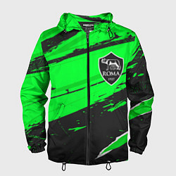 Ветровка с капюшоном мужская Roma sport green, цвет: 3D-черный