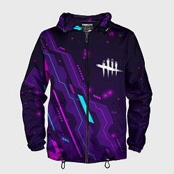 Ветровка с капюшоном мужская Dead by Daylight neon gaming, цвет: 3D-черный