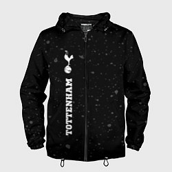 Ветровка с капюшоном мужская Tottenham sport на темном фоне по-вертикали, цвет: 3D-черный