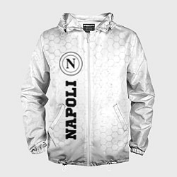 Ветровка с капюшоном мужская Napoli sport на светлом фоне по-вертикали, цвет: 3D-белый