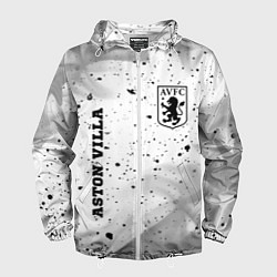 Ветровка с капюшоном мужская Aston Villa sport на светлом фоне вертикально, цвет: 3D-белый