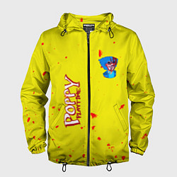 Ветровка с капюшоном мужская Poppy Playtime Хагги Вагги монстр, цвет: 3D-черный