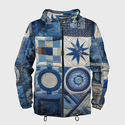 Мужская ветровка Denim patchwork - ai art