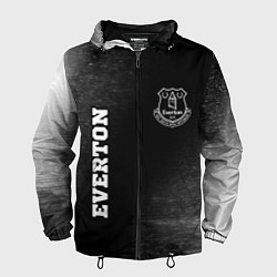 Ветровка с капюшоном мужская Everton sport на темном фоне вертикально, цвет: 3D-черный