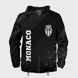 Ветровка с капюшоном мужская Monaco sport на темном фоне вертикально, цвет: 3D-черный