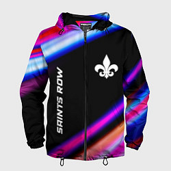 Ветровка с капюшоном мужская Saints Row speed game lights, цвет: 3D-черный