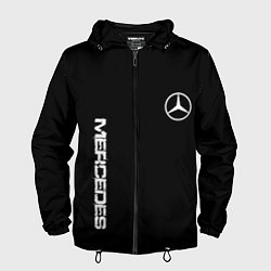 Мужская ветровка Mercedes benz logo white auto