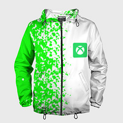 Мужская ветровка Xbox кислотные зеленые краски