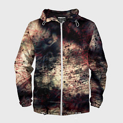 Мужская ветровка Мокрая бумага ретро гранж текстура грязная