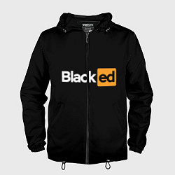 Ветровка с капюшоном мужская Blacked, цвет: 3D-черный