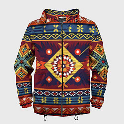 Мужская ветровка Стиль советского ковра узоры и орнамент