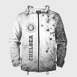 Ветровка с капюшоном мужская Chelsea - white gradient по-вертикали, цвет: 3D-черный