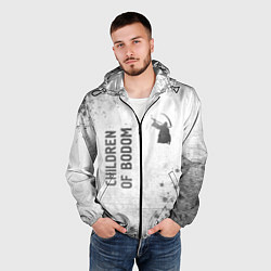 Ветровка с капюшоном мужская Children of Bodom - white gradient вертикально, цвет: 3D-черный — фото 2