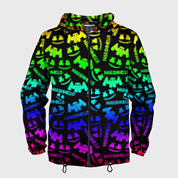 Мужская ветровка Marshmello neon steel pattern